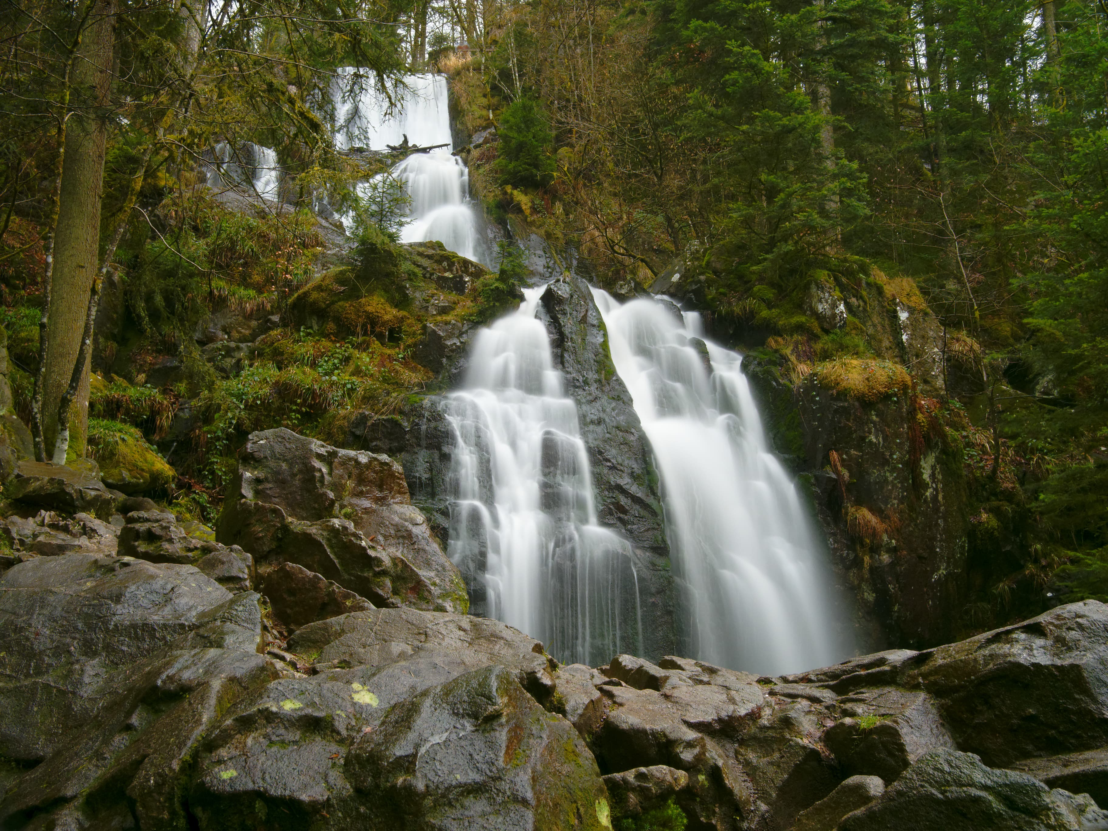 Grande cascade de Tendon dans les Vosges